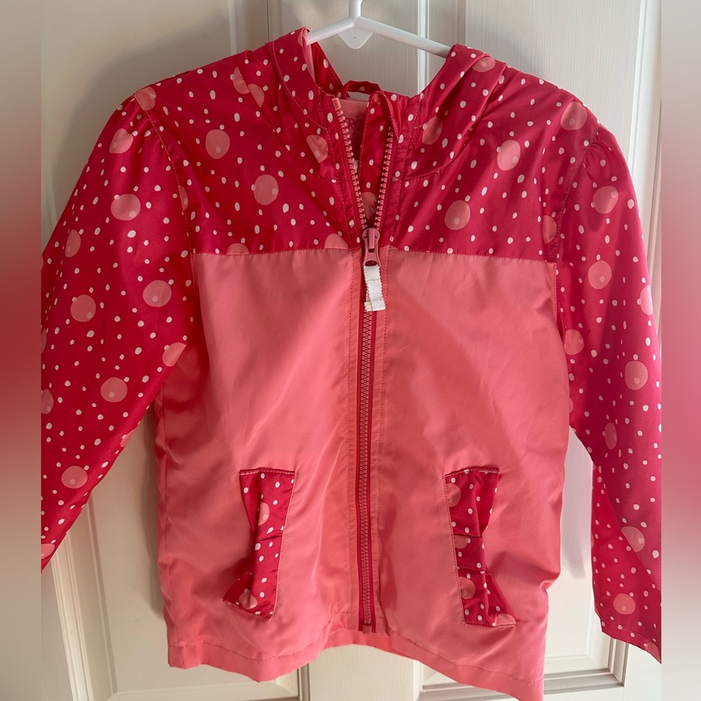 GUC Girls Cherokee Raincoat Size 4T Coral/Pink